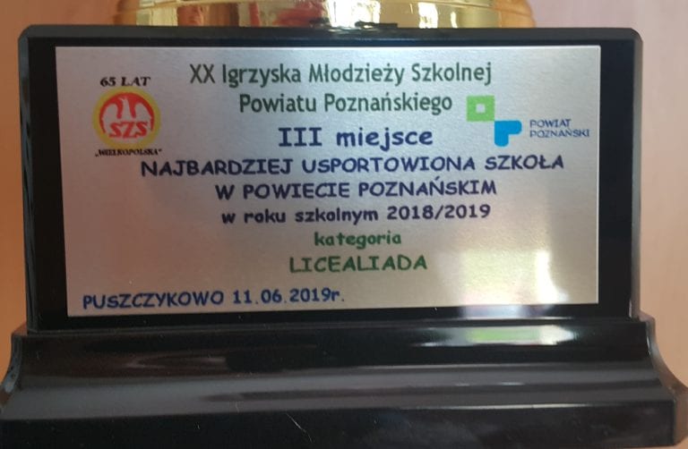 XX Igrzyska Młodzieży Szkolnej Powiatu Poznańskiego